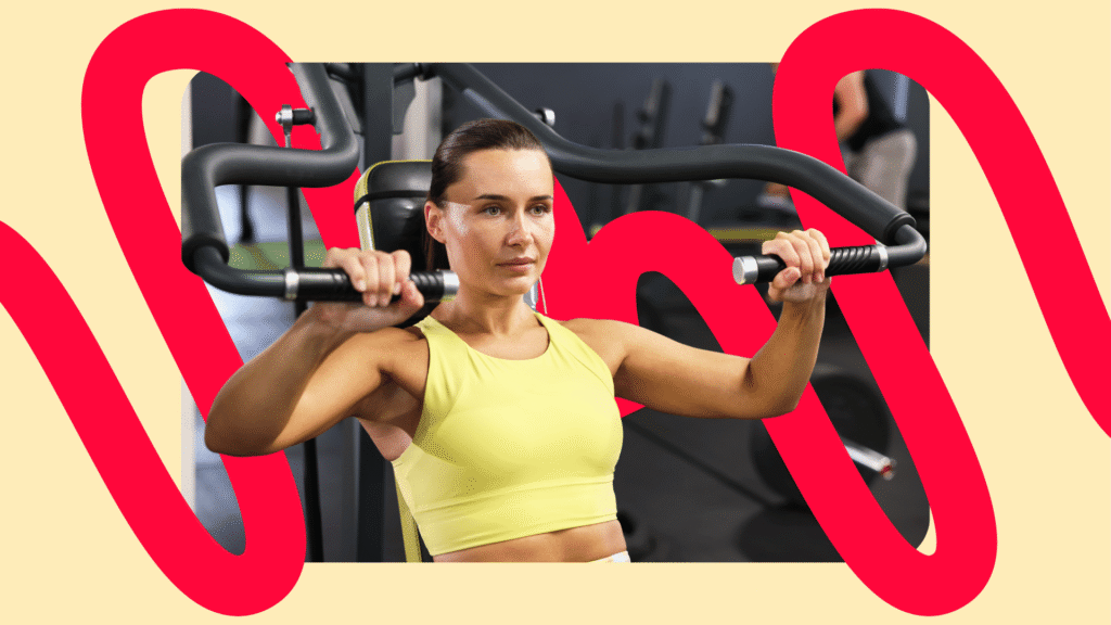 femeie în sala de fitness, concentrată, nu influencer-style - Programul de 75 zile cu Mihaela Dragomir