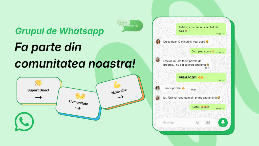 Comunitatea noastra pe Whatsapp - Program 75 zile cu Mihaela Dragomi
